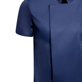 Maxbell Chef Coat Short Sleeve chef Jacket for Restaurant Bakery Dark Blue XXL