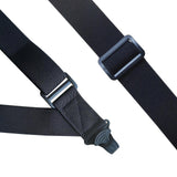 Maxbell Suspenders for Men Adjustable Pants Durable Utility for Wedding Black