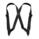 Maxbell Suspenders for Men Adjustable Pants Durable Utility for Wedding Black