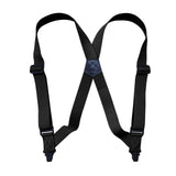 Maxbell Suspenders for Men Adjustable Pants Durable Utility for Wedding Black