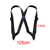 Maxbell Suspenders for Men Adjustable Pants Durable Utility for Wedding Black