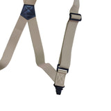 Maxbell Suspenders for Men Adjustable Pants Durable Utility for Wedding Beige