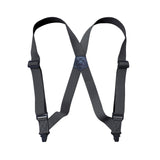 Maxbell Suspenders for Men Adjustable Pants Durable Utility for Wedding Dark Gray