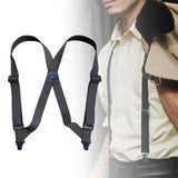 Maxbell Suspenders for Men Adjustable Pants Durable Utility for Wedding Dark Gray