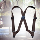 Maxbell Suspenders for Men Adjustable Pants Durable Utility for Wedding Coffee