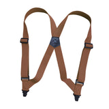 Maxbell Suspenders for Men Adjustable Pants Durable Utility for Wedding Camel