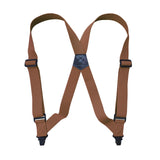 Maxbell Suspenders for Men Adjustable Pants Durable Utility for Wedding Camel