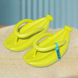 Maxbell Thongs Sandals Banana Slippers Bathroom House Shower Women's Flip Flops Neon Green 36 37