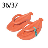 Maxbell Thongs Sandals Banana Slippers Bathroom House Shower Women's Flip Flops Orange 36 37