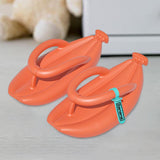 Maxbell Thongs Sandals Banana Slippers Bathroom House Shower Women's Flip Flops Orange 36 37