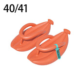 Maxbell Thongs Sandals Banana Slippers Bathroom House Shower Women's Flip Flops Orange 40 41