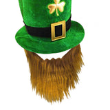 Maxbell ST. Patrick'S Top Hat Irish Shamrock Velvet Hat for Props Decorations Hat Only