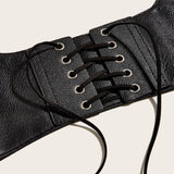 Maxbell Fashion Women Waist Belt Underbust Corset Punk with Straps for Dress Ladies
