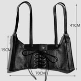 Maxbell Fashion Women Waist Belt Underbust Corset Punk with Straps for Dress Ladies