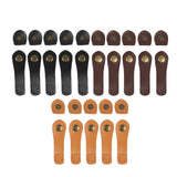 Maxbell 5 Pieces PU Leather Bag Buckle Pre Punched Holes Bags Hasp Clasp Buckles Black