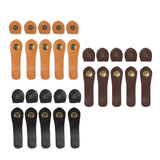Maxbell 5 Pieces PU Leather Bag Buckle Pre Punched Holes Bags Hasp Clasp Buckles Black