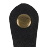 Maxbell 5 Pieces PU Leather Bag Buckle Pre Punched Holes Bags Hasp Clasp Buckles Black