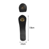 Maxbell 5 Pieces PU Leather Bag Buckle Pre Punched Holes Bags Hasp Clasp Buckles Black