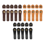 Maxbell 5 Pieces PU Leather Bag Buckle Pre Punched Holes Bags Hasp Clasp Buckles Black