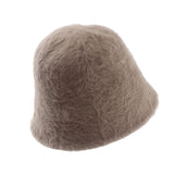 Maxbell Casual Plush Bucket Hat Windproof Womens Fisherman Hat for Camping Winter Khaki