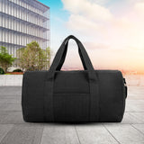 Maxbell Large Capacity Travel Duffel Bag Handbag Folding Weekender Bag for Gym 63cmx20cmx36cm black