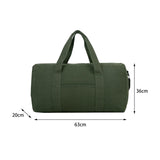 Maxbell Large Capacity Travel Duffel Bag Handbag Folding Weekender Bag for Gym 63cmx20cmx36cm green