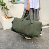 Maxbell Large Capacity Travel Duffel Bag Handbag Folding Weekender Bag for Gym 63cmx20cmx36cm green