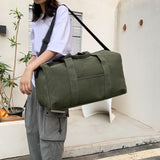 Maxbell Large Capacity Travel Duffel Bag Handbag Folding Weekender Bag for Gym 63cmx20cmx36cm green