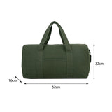 Maxbell Large Capacity Travel Duffel Bag Handbag Folding Weekender Bag for Gym 52cmx16cmx32cm green