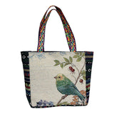 Maxbell Women Canvas Shoulder Bag Vacation Lightweight Shopping Bag Satchel Casual Bird