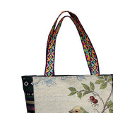 Maxbell Women Canvas Shoulder Bag Vacation Lightweight Shopping Bag Satchel Casual Bird