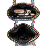 Maxbell Women Canvas Shoulder Bag Vacation Lightweight Shopping Bag Satchel Casual Butterfly