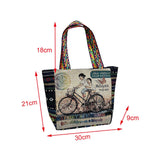 Maxbell Women Canvas Shoulder Bag Vacation Lightweight Shopping Bag Satchel Casual People
