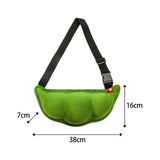 Maxbell Casual Pod Shaped Shoulder Bag Vacation Underarm Bags Women Girl Crossbody