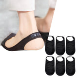 Maxbell Low Cut No Show Socks Womens Invisible Socks for High Heel Shoes Sneakers Black