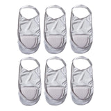 Maxbell Low Cut No Show Socks Womens Invisible Socks for High Heel Shoes Sneakers Gray