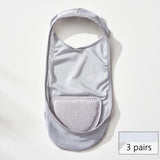 Maxbell Low Cut No Show Socks Womens Invisible Socks for High Heel Shoes Sneakers Gray