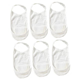 Maxbell Low Cut No Show Socks Womens Invisible Socks for High Heel Shoes Sneakers White