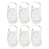 Maxbell Low Cut No Show Socks Womens Invisible Socks for High Heel Shoes Sneakers White