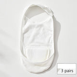 Maxbell Low Cut No Show Socks Womens Invisible Socks for High Heel Shoes Sneakers White