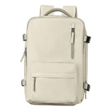 Maxbell Laptop Backpack Travel Anti Girls Unisex Boys Gift Business Women Beige