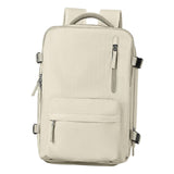Maxbell Laptop Backpack Travel Anti Girls Unisex Boys Gift Business Women Beige