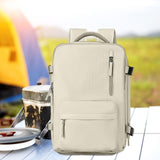 Maxbell Laptop Backpack Travel Anti Girls Unisex Boys Gift Business Women Beige
