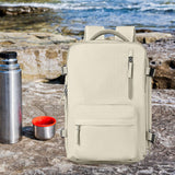 Maxbell Laptop Backpack Travel Anti Girls Unisex Boys Gift Business Women Beige