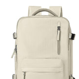 Maxbell Laptop Backpack Travel Anti Girls Unisex Boys Gift Business Women Beige