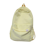 Maxbell Solid Color Backpack Lightweight for Camping Outdoor Activities Short Trips Yellow