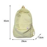 Maxbell Solid Color Backpack Lightweight for Camping Outdoor Activities Short Trips Yellow