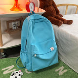 Maxbell Solid Color Backpack Lightweight for Camping Outdoor Activities Short Trips Blue