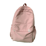 Maxbell Solid Color Backpack Lightweight for Camping Outdoor Activities Short Trips Pink