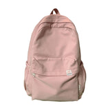 Maxbell Solid Color Backpack Lightweight for Camping Outdoor Activities Short Trips Pink